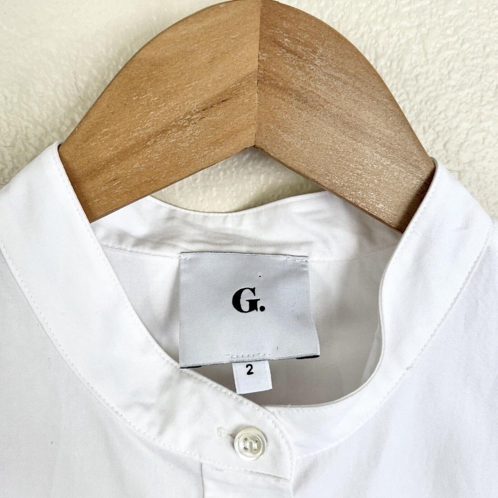 GWYN It’s All Good Midi Shirtdress in White - Picture 7 of 11